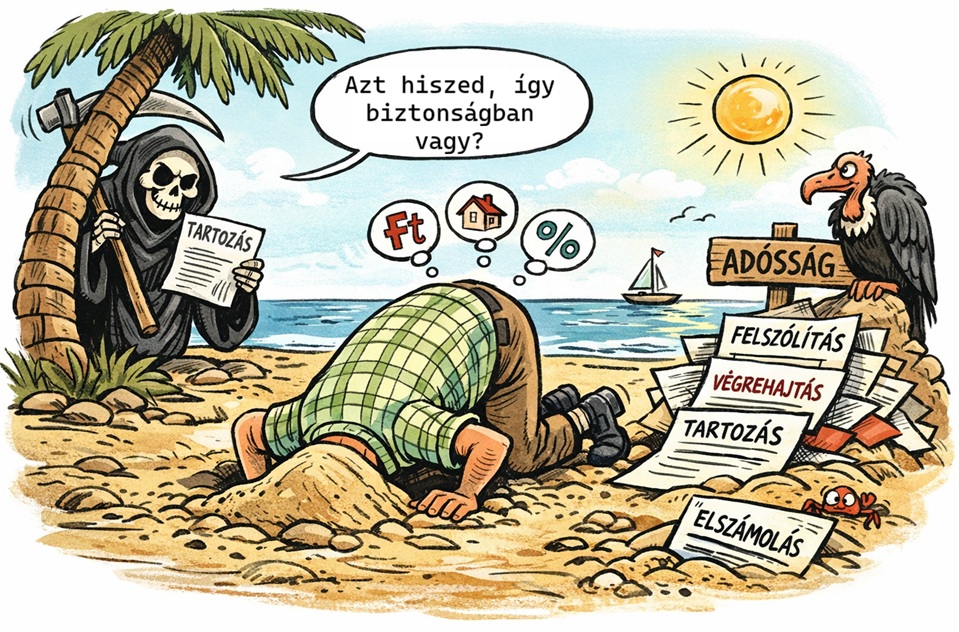 Homokba dugtam a fejem – amikor nem a tartozás a legnagyobb baj, hanem hogy nem mersz ránézni